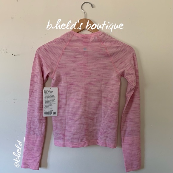 lululemon Swiftly Tech Long Sleeve Shirt 2.0 *RaceLength StrawberryMilkshake NWT - Picture 5 of 16